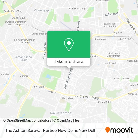 The Ashtan Sarovar Portico New Delhi map