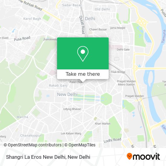 Shangri La Eros New Delhi map