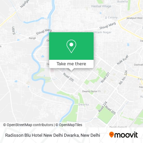 Radisson Blu Hotel New Delhi Dwarka map