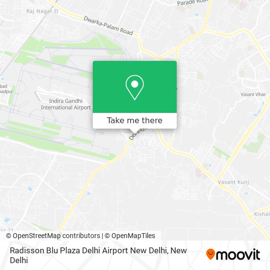 Radisson Blu Plaza Delhi Airport New Delhi map