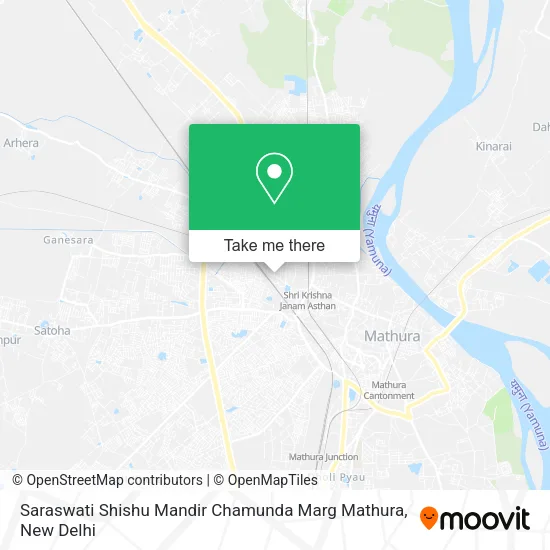 Saraswati Shishu Mandir Chamunda Marg Mathura map