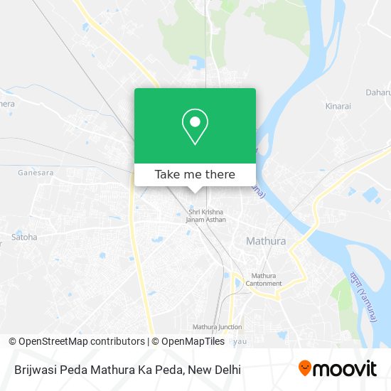 Brijwasi Peda Mathura Ka Peda map