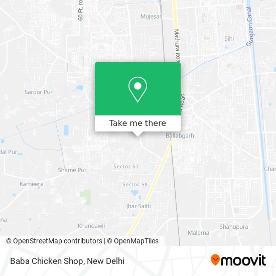 Baba Chicken Shop map