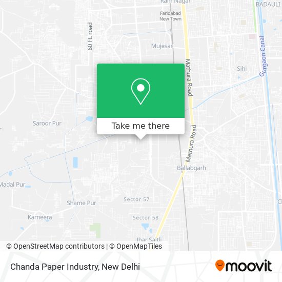 Chanda Paper Industry map