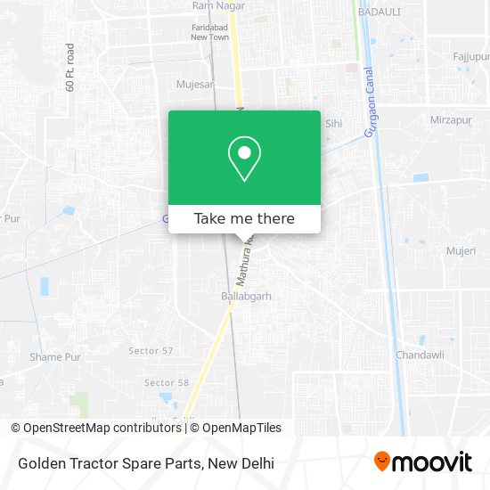 Golden Tractor Spare Parts map