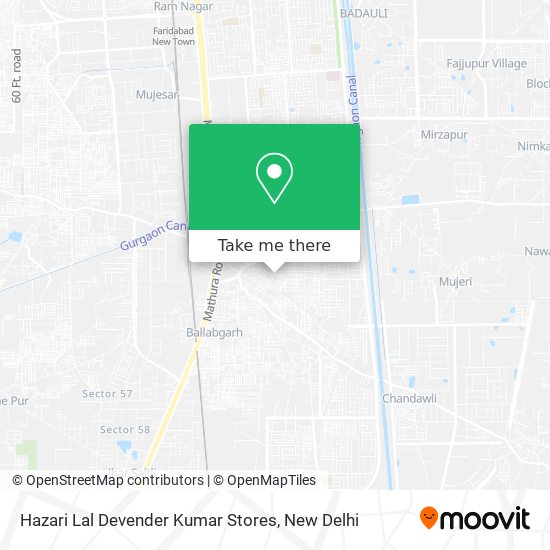 Hazari Lal Devender Kumar Stores map