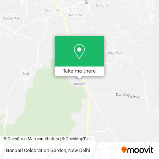 Ganpati Celebration Garden map