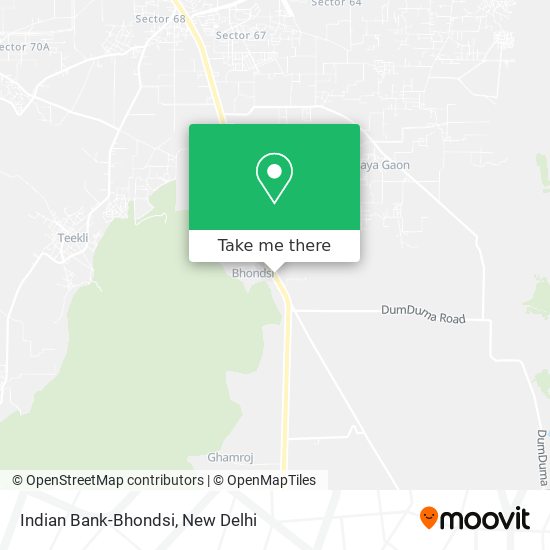 Indian Bank-Bhondsi map