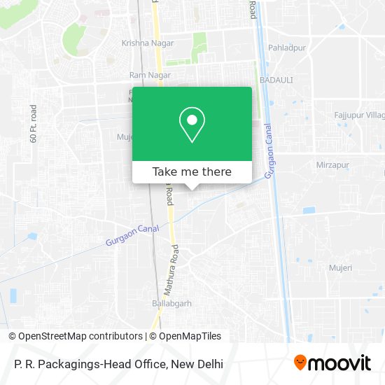 P. R. Packagings-Head Office map