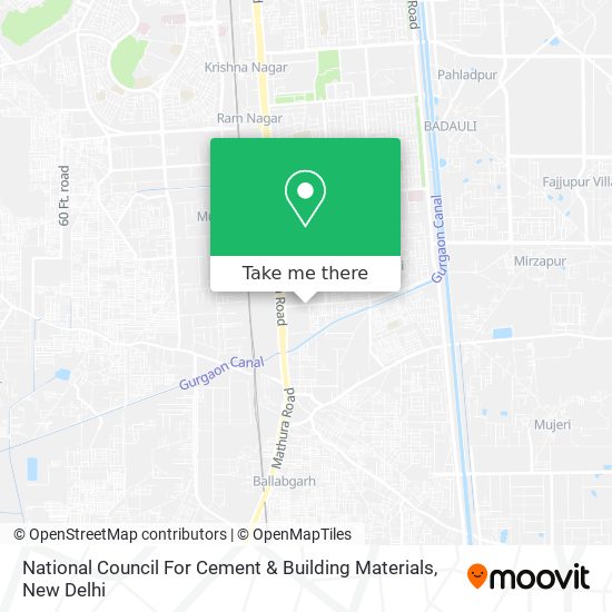 National Council For Cement & Building Materials map