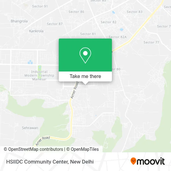 HSIIDC COMMUNITY CENTER map