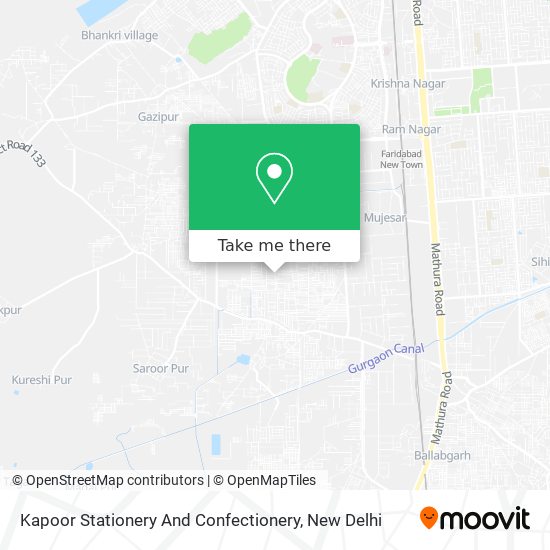 Kapoor Stationery And Confectionery map