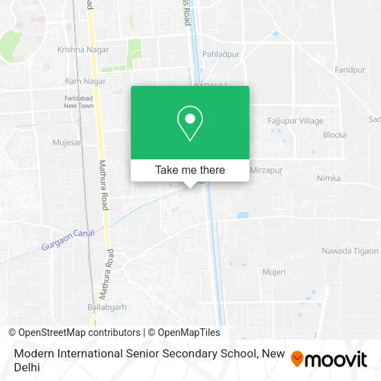 Modern International Senior Secondary School map
