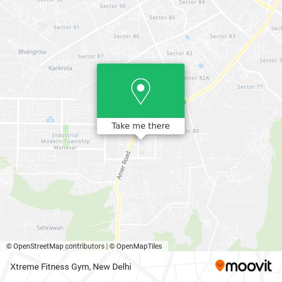 Xtreme Fitness Gym map