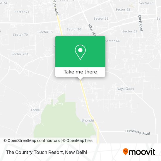 The Country Touch Resort map