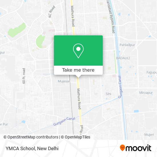 YMCA School map