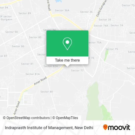 INDRAPRASTH INSTITUTE OF MANAGEMENT map