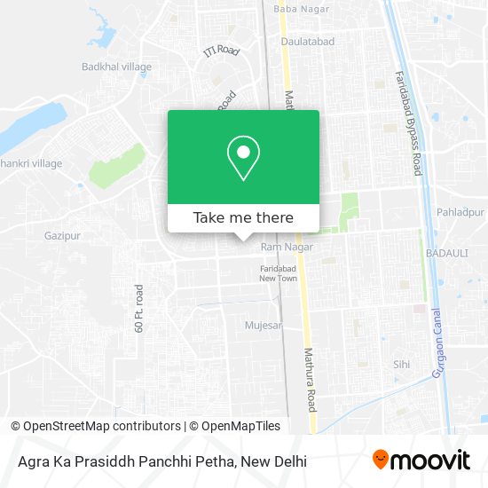 Agra Ka Prasiddh Panchhi Petha map