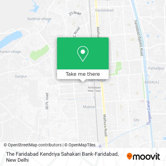 The Faridabad Kendriya Sahakari Bank-Faridabad map