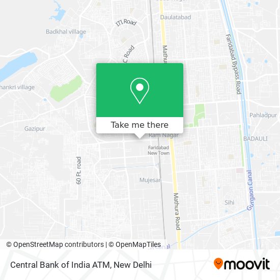 Central Bank of India ATM map