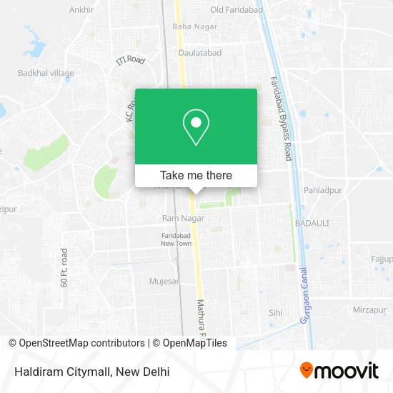 Haldiram Citymall map