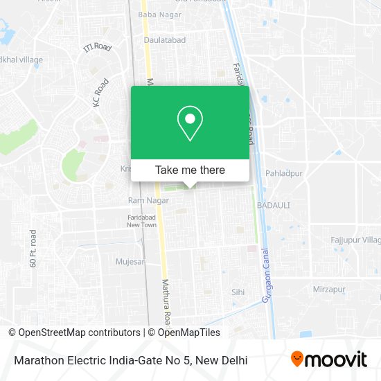 Marathon Electric India-Gate No 5 map