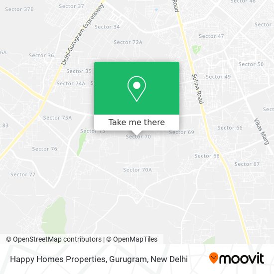 Happy Homes Properties, Gurugram map