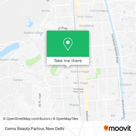 Gems Beauty.Parlour map