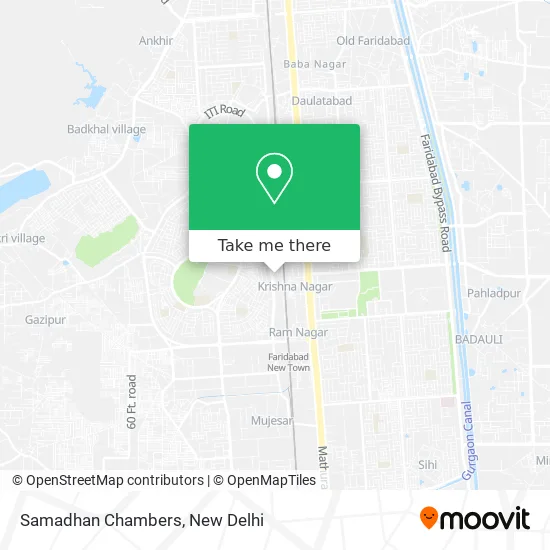 Samadhan Chambers map