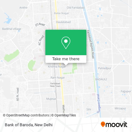 Bank of Baroda map