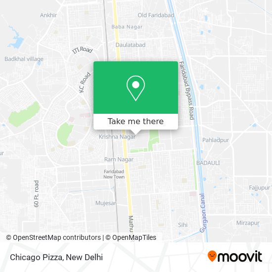 Chicago Pizza map