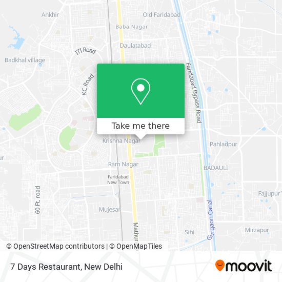 7 Days Restaurant map