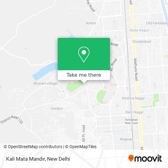 Kali Mata Mandir map