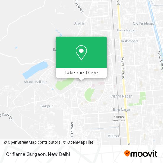 Oriflame Gurgaon map
