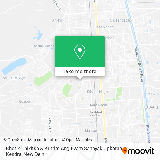 Bhotik Chikitsa & Kritrim Ang Evam Sahayak Upkaran Kendra map