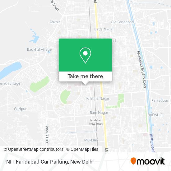 NIT Faridabad Car Parking map