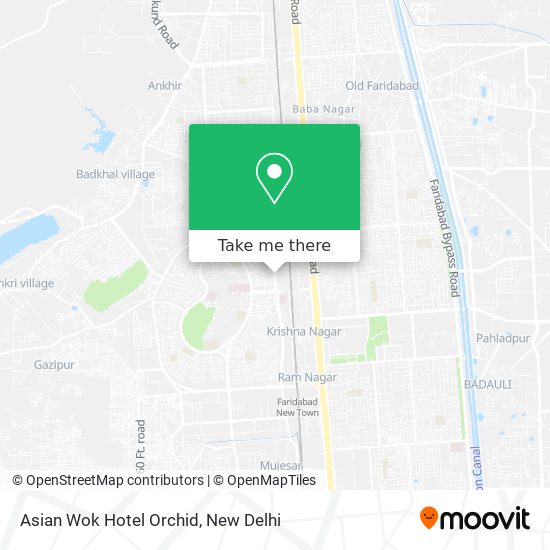 Asian Wok Hotel Orchid map