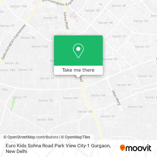 Euro Kids Sohna Road Park View City-1 Gurgaon map