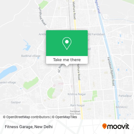 Fitness Garage map