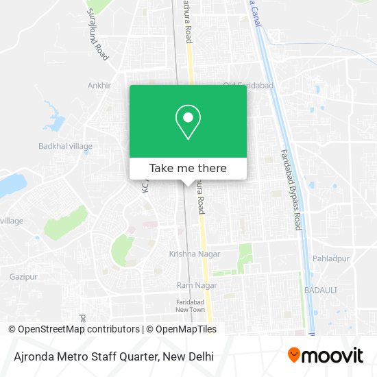 Ajronda Metro Staff Quarter map