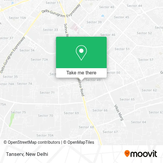 Tanserv map
