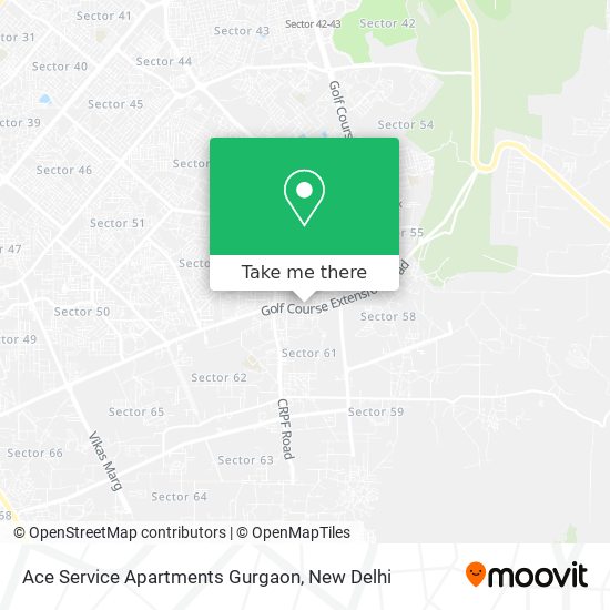 Ace Service Apartments Gurgaon map