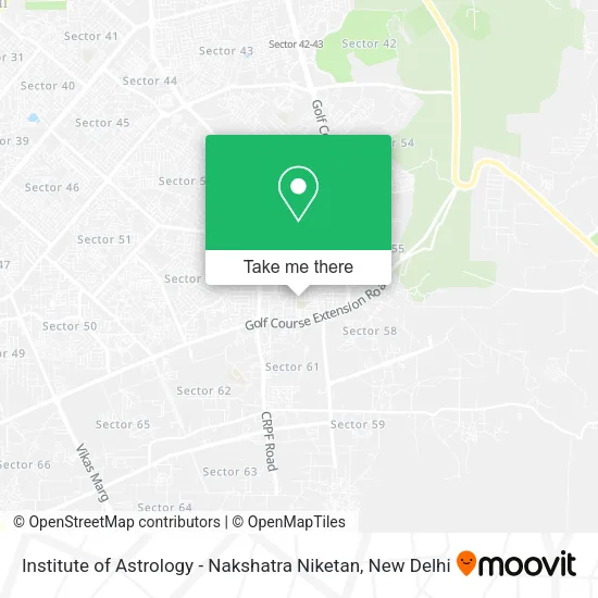 Institute of Astrology - Nakshatra Niketan map