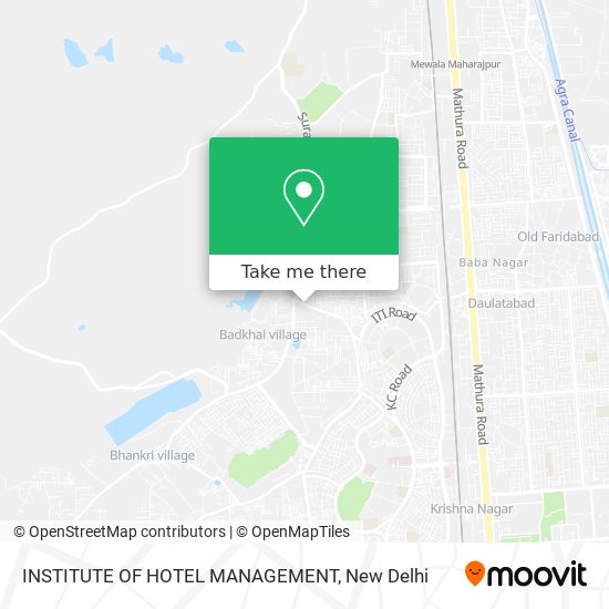 INSTITUTE OF HOTEL MANAGEMENT map