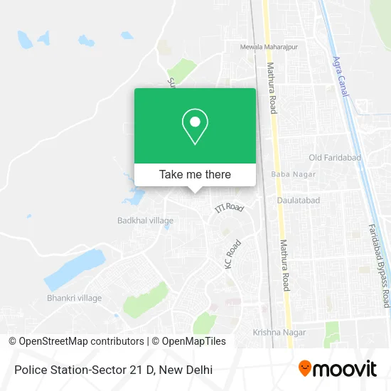 Police Station-Sector 21 D map