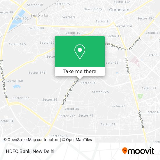 HDFC Bank map