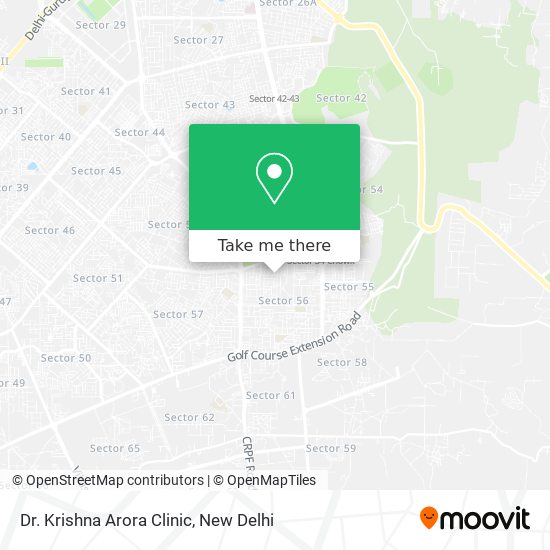 Dr. Krishna Arora Clinic map