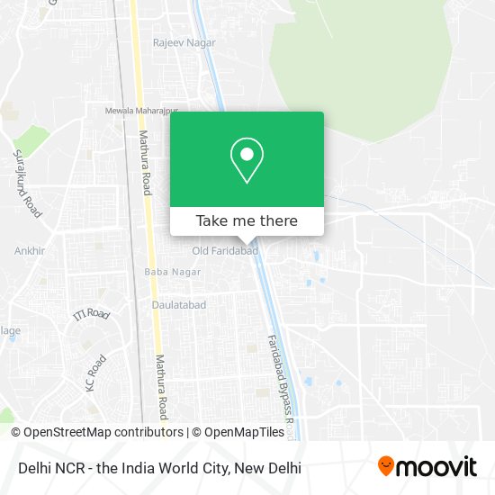 Delhi NCR - the India World City map