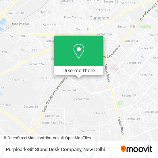 Purpleark-Sit Stand Desk Company map