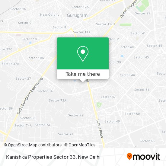 Kanishka Properties Sector 33 map
